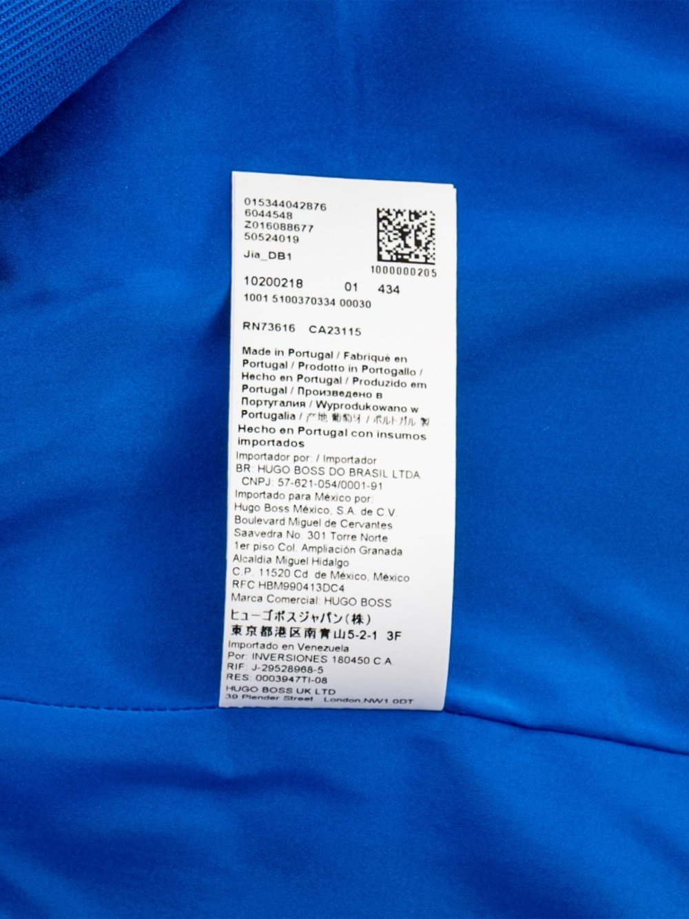 NWT BOSS Jia Wrap Front One-button Wool Women's Blazer Blue $595 - Size 8 - Picture 12 of 13